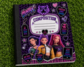 K-Pop HunterX Inspired Composition Notebook | Purple Pink Faux Bling College Ruled Journal | DIY Cover Option