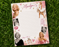 Hollywood Glam Inspired Luxury Loose Leaf Paper | Pink Aesthetic Writing Paper | Decorative Stationery | Letter Writing Sheets
