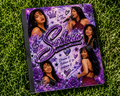 Selena Inspired Composition Notebook | Purple Glitter College Ruled Notebook | Glam Journal | Cute Aesthetic School Supplies