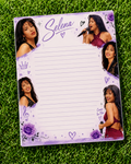 Selena Inspired Luxury Loose Leaf Paper | Purple Glitter Writing Paper | College Stationery | Decorative Letter Writing Sheets