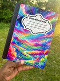 Colorful Aesthetic Composition Notebook | Cute Journal | Handmade Notebook | School Supplies | Gift Idea